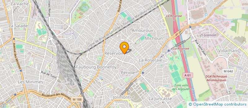 localisation de l'entreprise GMCB à TOULOUSE