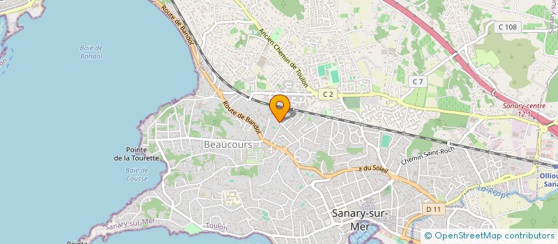 localisation de l'entreprise GMCI à SANARY-SUR-MER