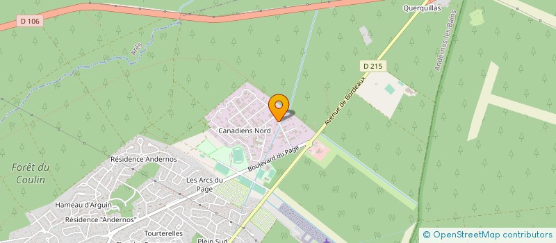 localisation de l'entreprise GMD à ANDERNOS-LES-BAINS