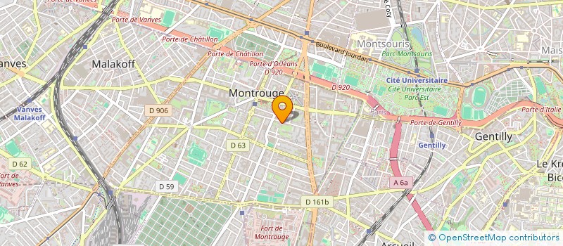 localisation de l'entreprise GMD à MONTROUGE
