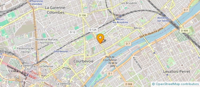 localisation de l'entreprise GMD CONCEPT  COURBEVOIE