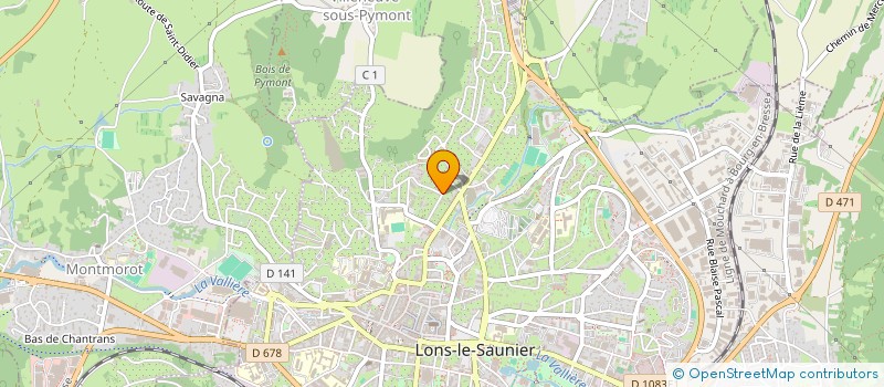localisation de l'entreprise GMD GERARD MAURICE DELORME à LONS-LE-SAUNIER