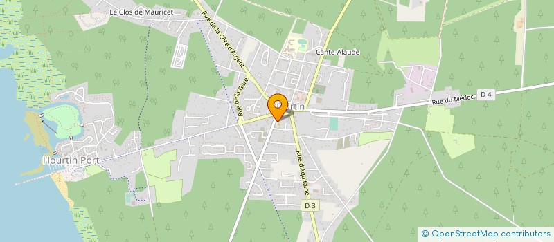 localisation de l'entreprise GMD GROUPE MAUGARD DISTRIBUTION à HOURTIN