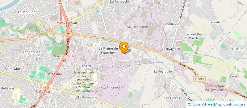 localisation de l'entreprise GMD RACING FRANCE à ALBI