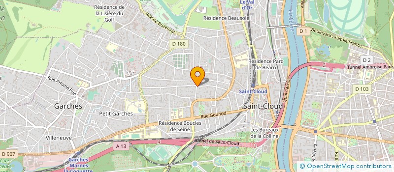 localisation de l'entreprise GMD2 DEVELOPPEMENT à SAINT CLOUD