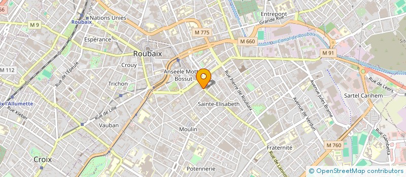 localisation de l'entreprise GMDS  ROUBAIX