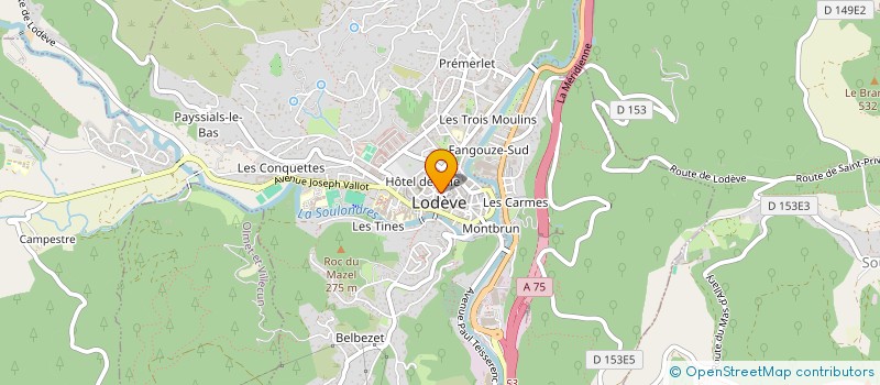 localisation de l'entreprise GME  LODEVE