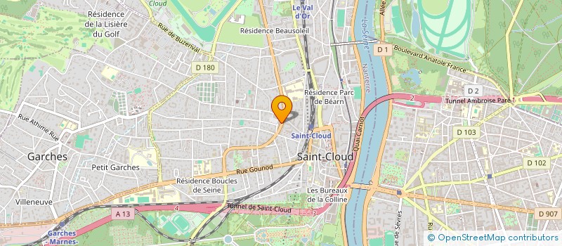 localisation de l'entreprise GME à SAINT-CLOUD