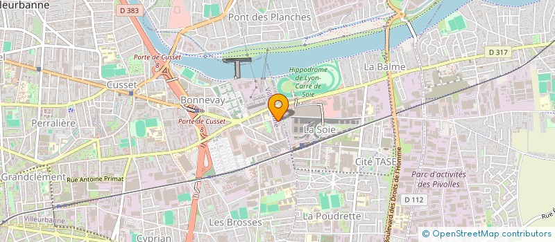 localisation de l'entreprise GME  VILLEURBANNE