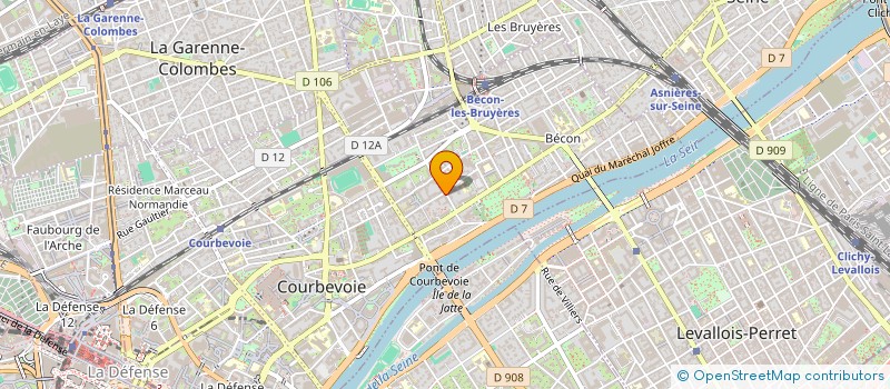localisation de l'entreprise GMED CONSULTING à COURBEVOIE