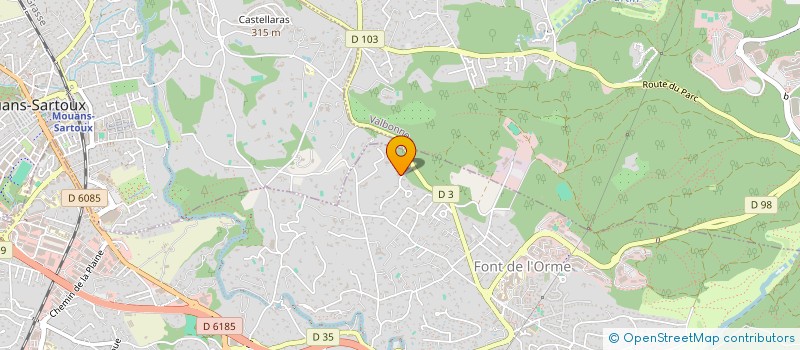 localisation de l'entreprise GMF INVEST à MOUGINS