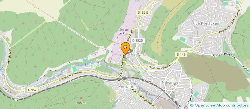 localisation de l'entreprise GMF TUYAUTERIES à NILVANGE