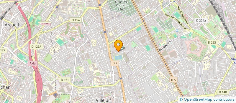 localisation de l'entreprise GMG à VILLEJUIF
