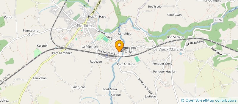 localisation de l'entreprise GMG  PLOUARET