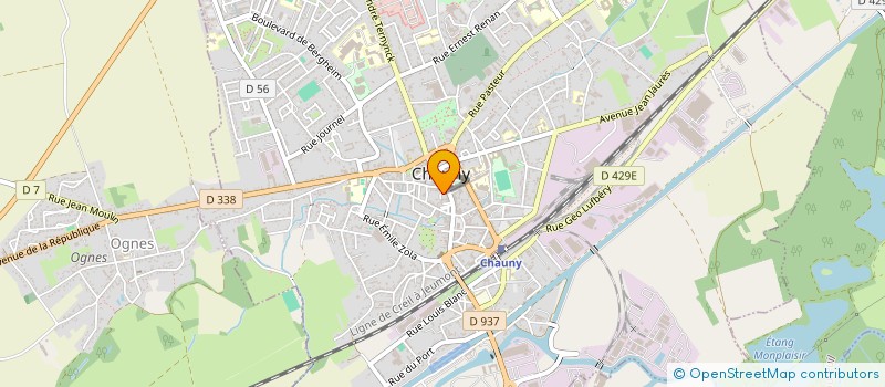 localisation de l'entreprise GMG BAT à CHAUNY