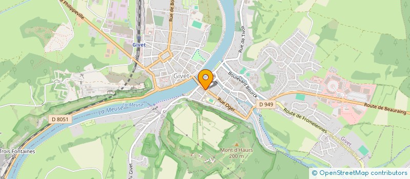 localisation de l'entreprise GMG CITY  GIVET