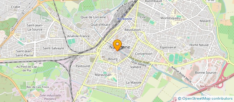 localisation de l'entreprise GMG IMMOBILIER à NARBONNE