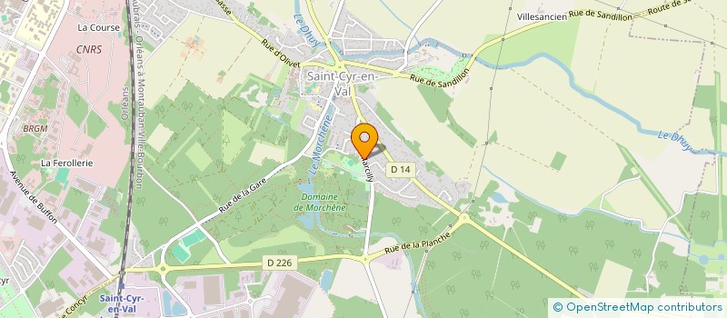 localisation de l'entreprise GMG MARGOTT  SAINT-CYR-EN-VAL