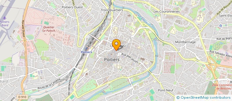 localisation de l'entreprise GMG PEINTURES à POITIERS
