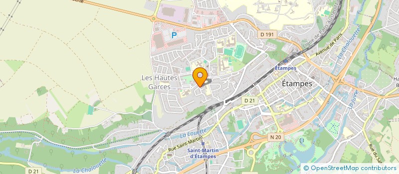 localisation de l'entreprise GMG TP à ETAMPES