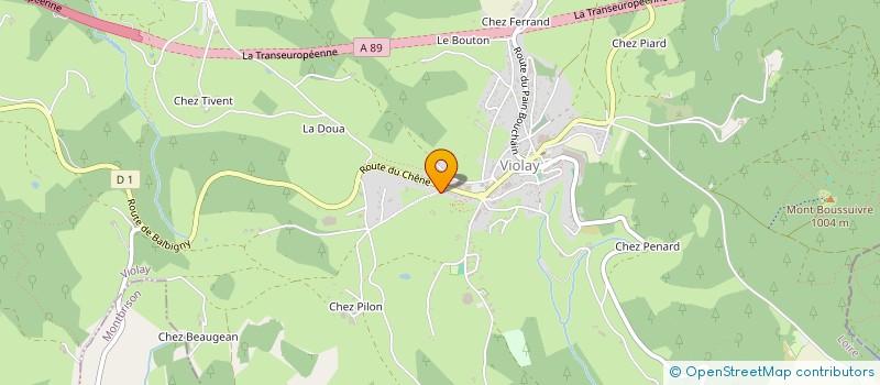 localisation de l'entreprise GMGT  VIOLAY
