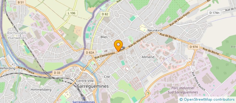 localisation de l'entreprise GMH à SARREGUEMINES