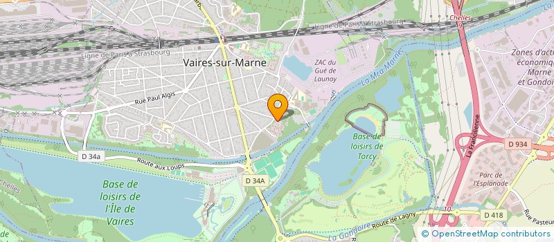 localisation de l'entreprise GMH ETANCHEITE  VAIRES-SUR-MARNE