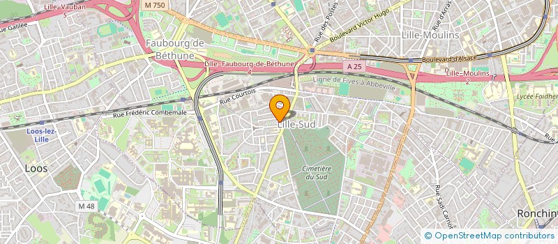 localisation de l'entreprise GMI 209  LILLE