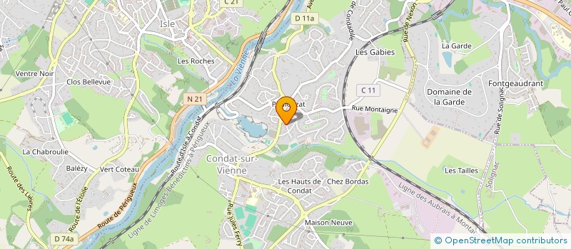 localisation de l'entreprise GMI  CONDAT-SUR-VIENNE