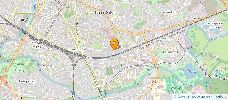 localisation de l'entreprise GMI  LE MANS