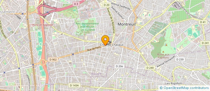localisation de l'entreprise GMI à MONTREUIL