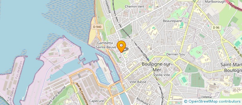 localisation de l'entreprise GMI  BOULOGNE-SUR-MER