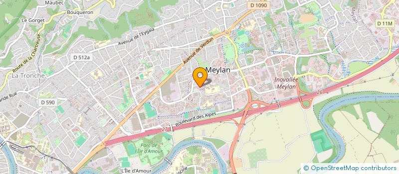 localisation de l'entreprise GMI à MEYLAN