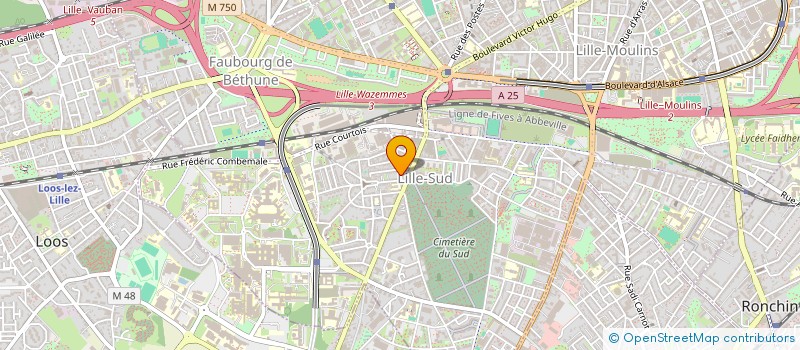 localisation de l'entreprise GMI à LILLE