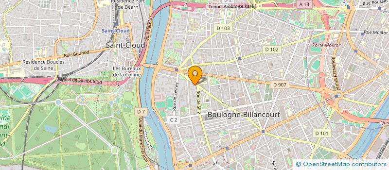 localisation de l'entreprise GMI à BOULOGNE-BILLANCOURT