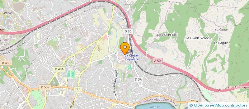 localisation de l'entreprise GMJ  LA CIOTAT
