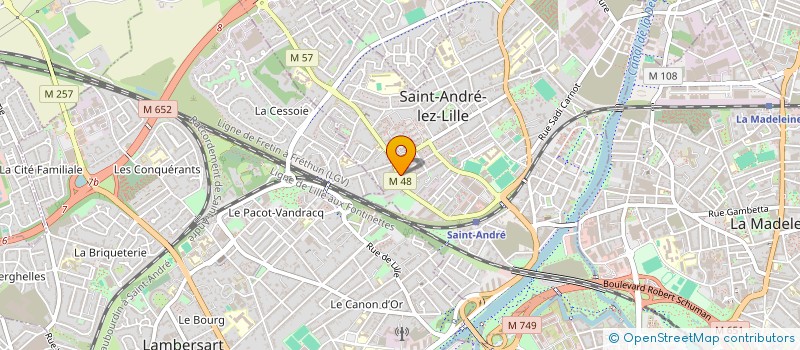 localisation de l'entreprise GMJ  SAINT-ANDRE-LEZ-LILLE