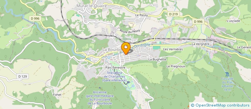 localisation de l'entreprise GMJA  LA BOURBOULE