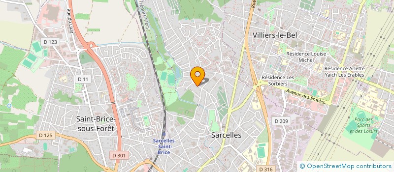 localisation de l'entreprise GMJDI à SARCELLES