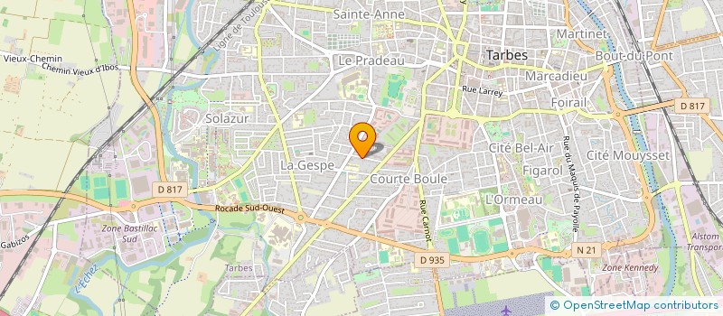 localisation de l'entreprise GMJTCO  TARBES