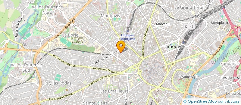 localisation de l'entreprise GMK à LIMOGES