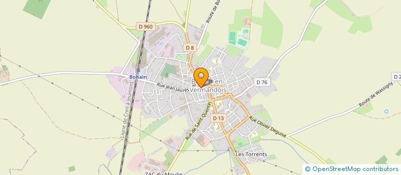 localisation de l'entreprise GMK ECO-ENERGIE à BOHAIN-EN-VERMANDOIS