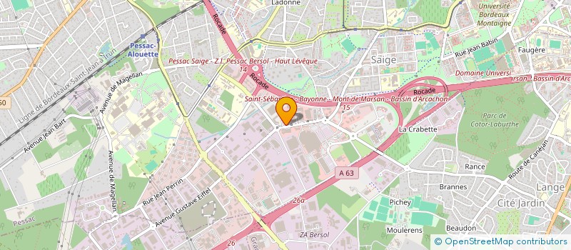 localisation de l'entreprise GML à PESSAC