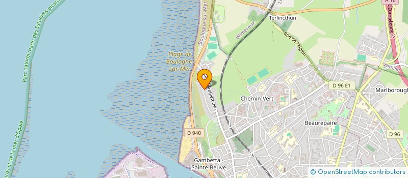 localisation de l'entreprise GML  BOULOGNE-SUR-MER