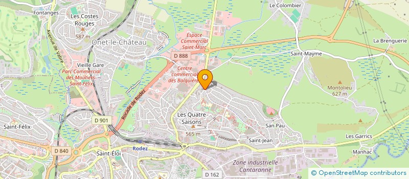 localisation de l'entreprise GML AUTO  ONET-LE-CHATEAU