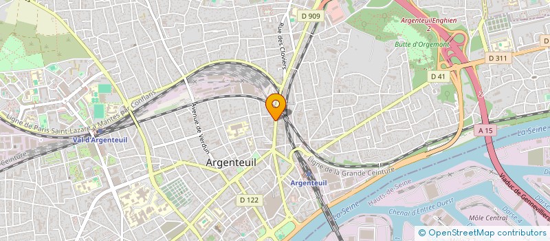 localisation de l'entreprise GML AUTOMOBILES à ARGENTEUIL