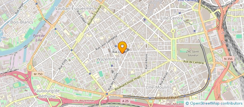 localisation de l'entreprise GML IMMOBILIER à LILLE