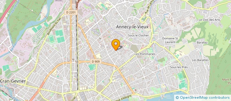 localisation de l'entreprise GML INVEST à ANNECY
