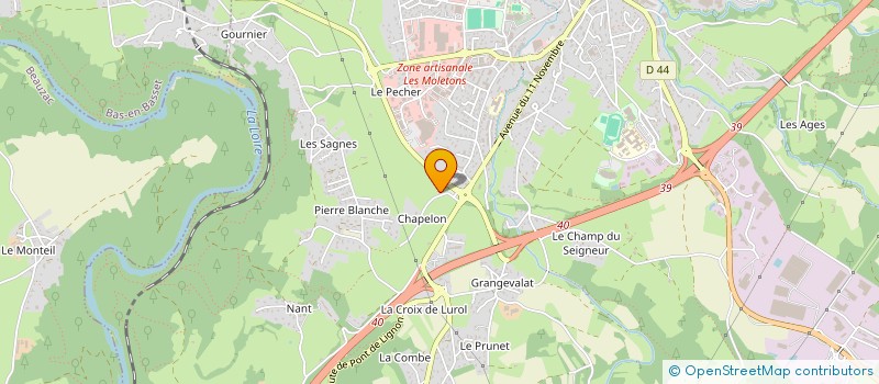 localisation de l'entreprise GMLA DE CHOMETTE  MONISTROL-SUR-LOIRE