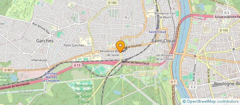 localisation de l'entreprise GMLCC à SAINT-CLOUD